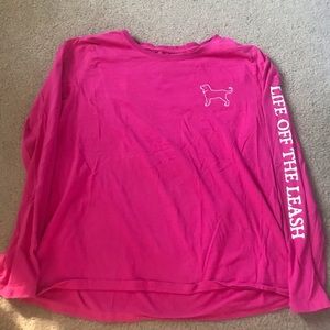 Black Dog Pink Long Sleeved Shirt